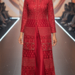 Heavily Embroidered Long Jacket Kurta