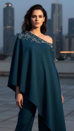 Imported lycra(minimum stretch) with  stone embroidery