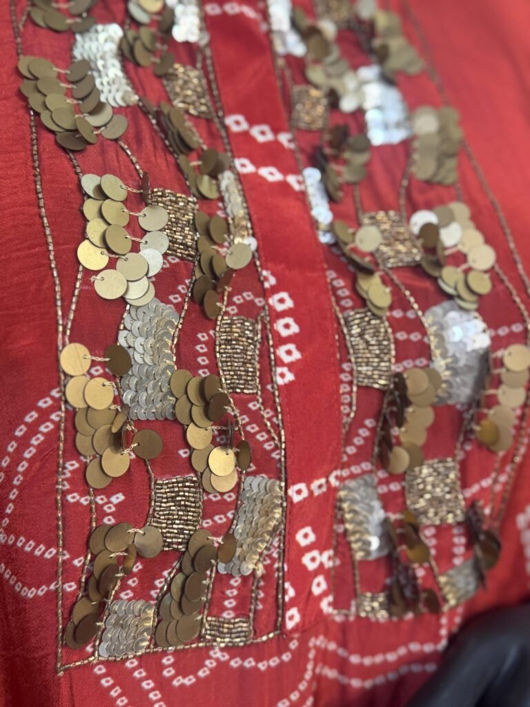 Festive Sequin Kaftan Set