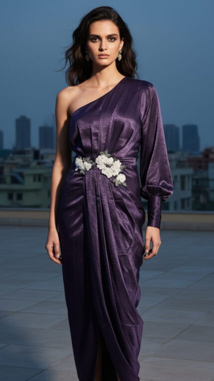 Amethyst Bloom Drape – Purple