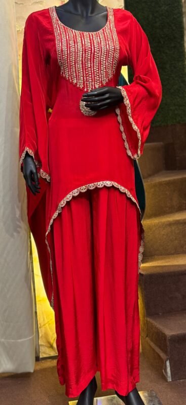 Crimson Curve Suit Set