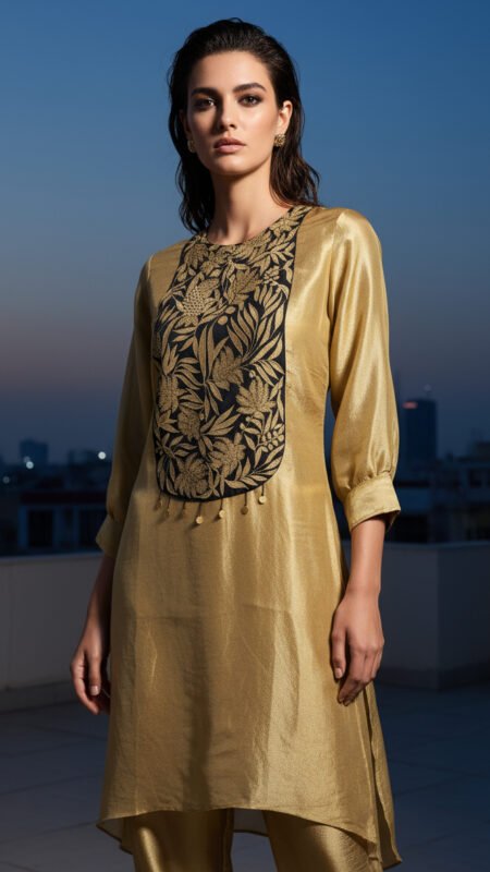 Golden Fern A-Line Set