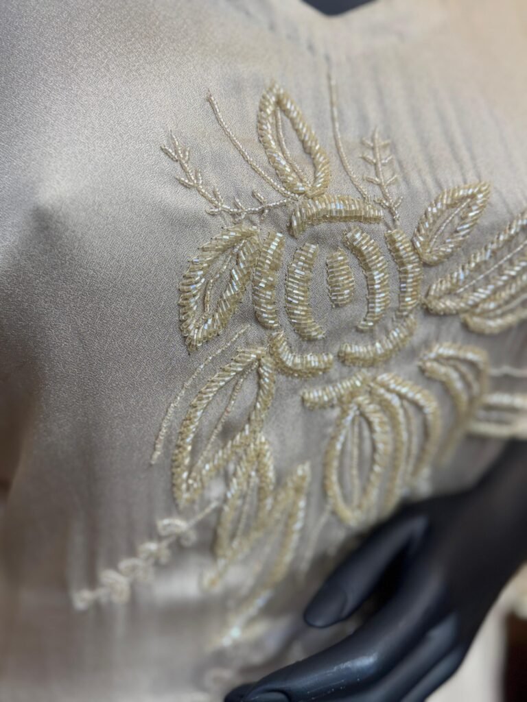 Ivory Bloom Kaftan Suit