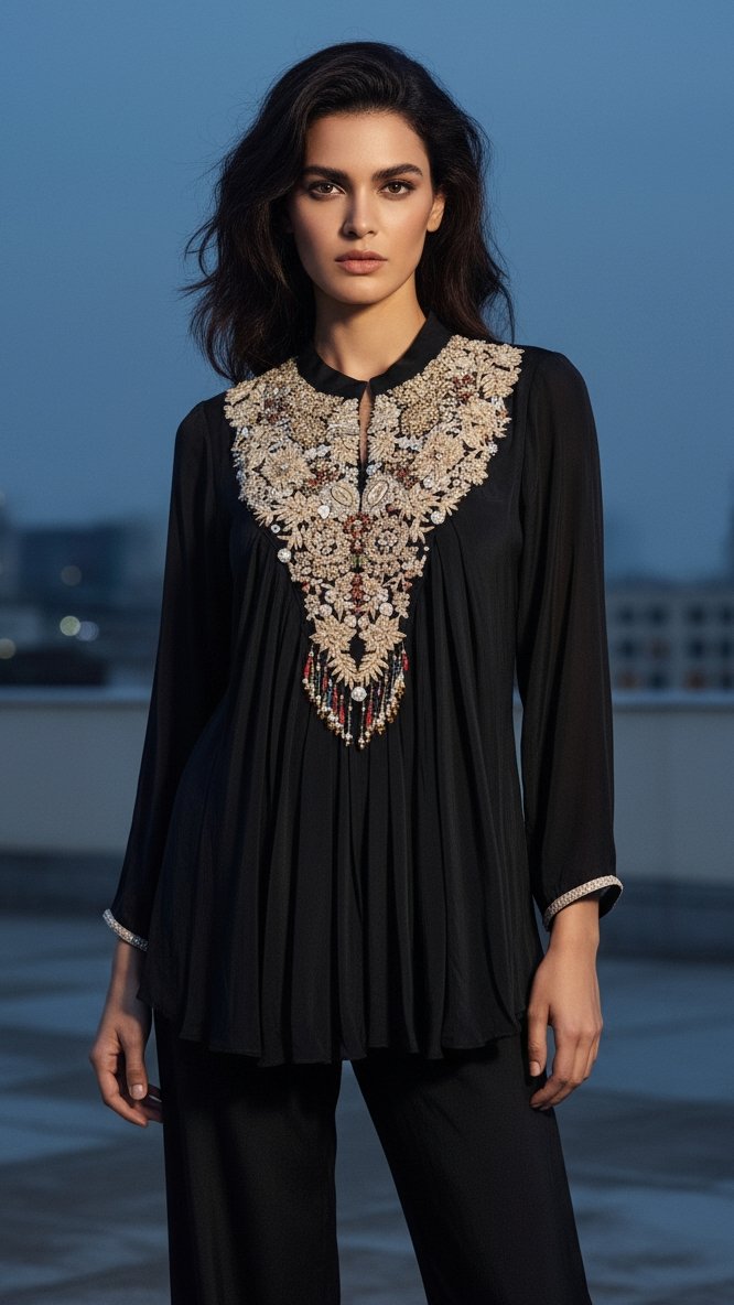 Noir Bloom Co-ord Set