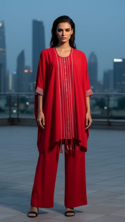 Scarlet Grace Kaftan Set